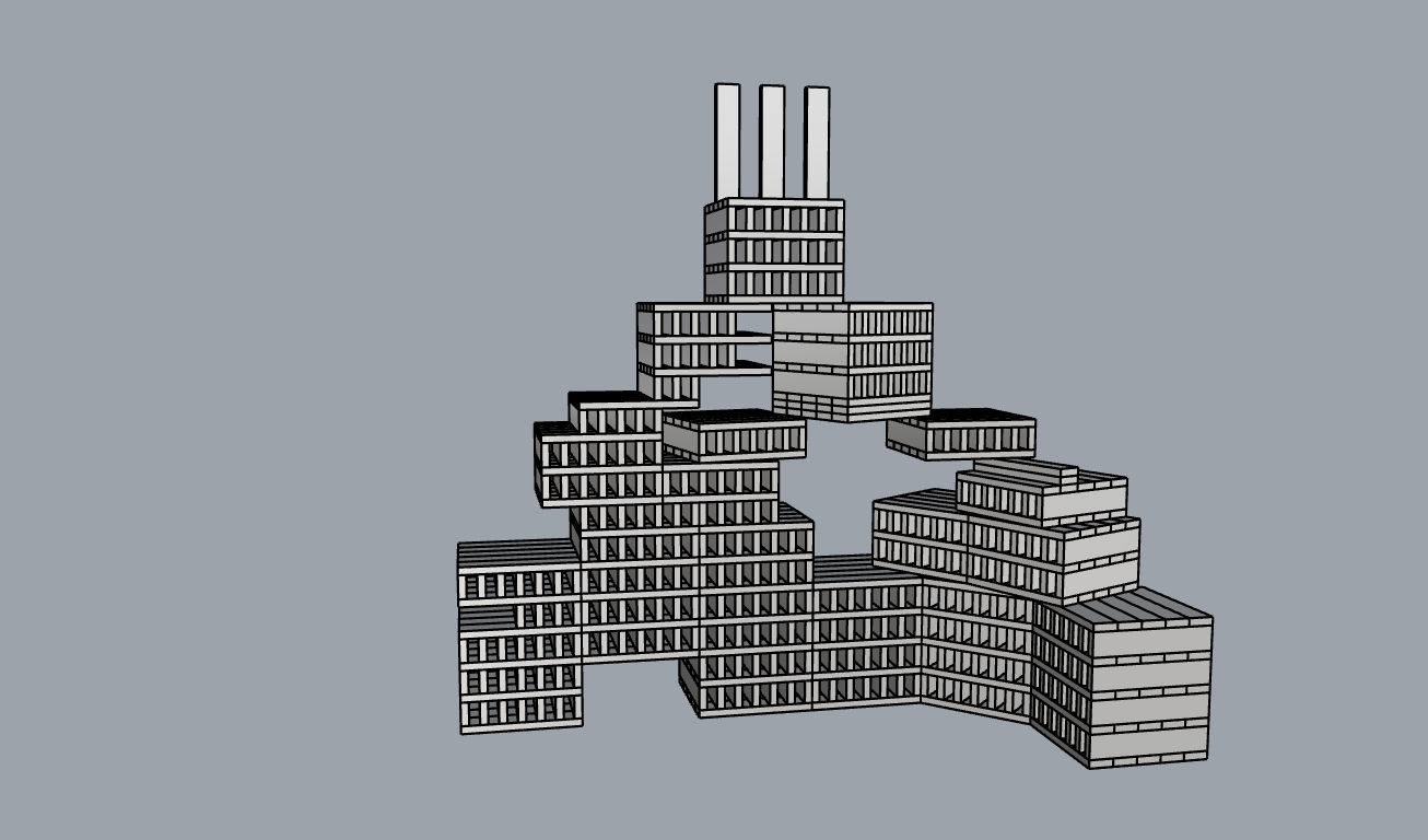 Rhino model — concept sketch, perspective