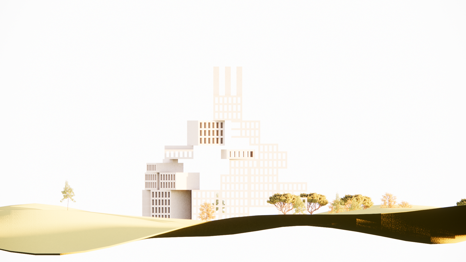 Enscape render — back view