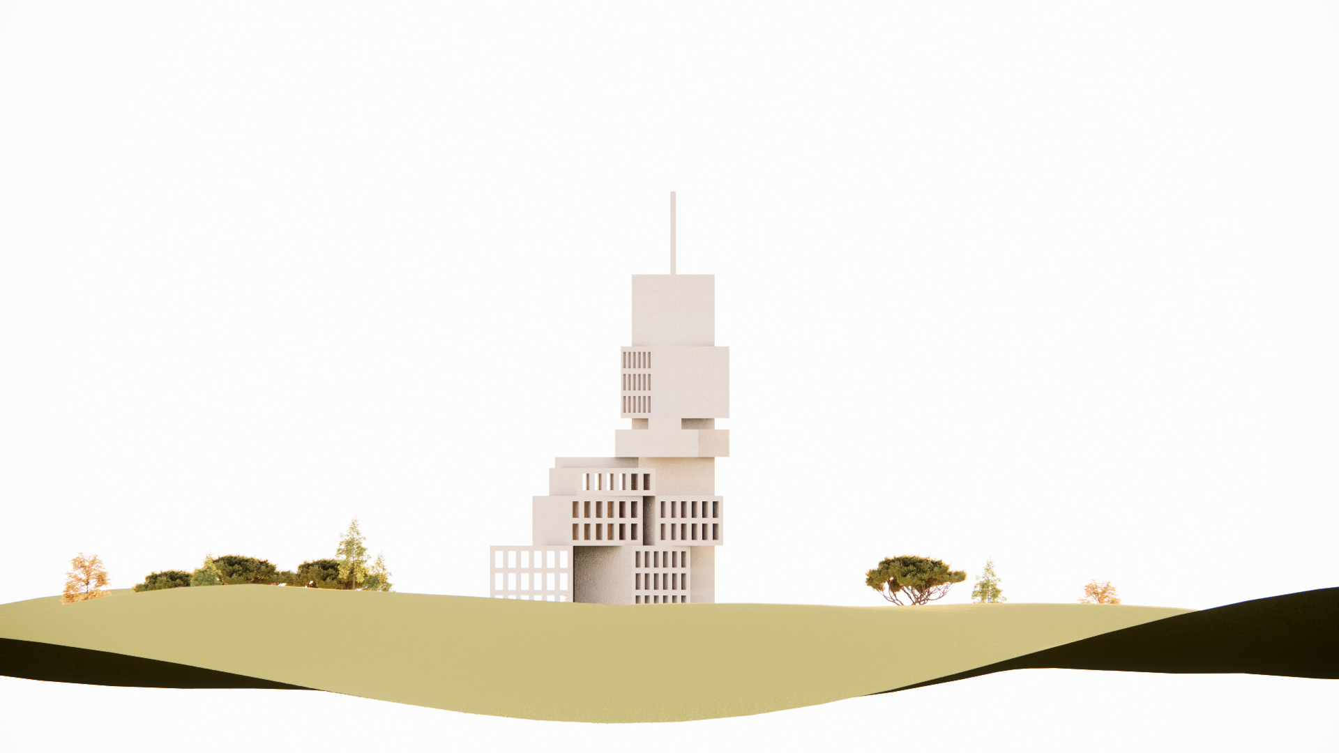 Enscape render — side view