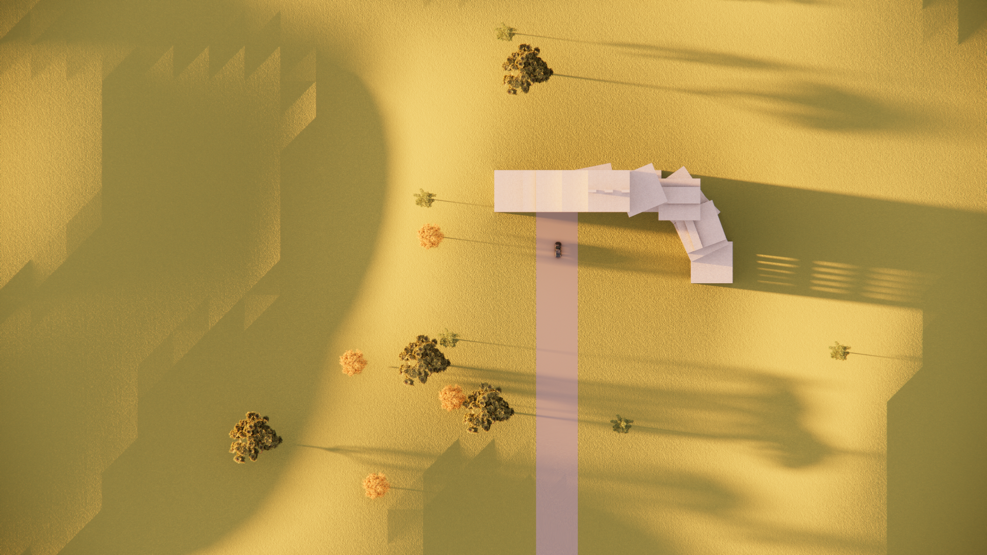 Enscape render — top view